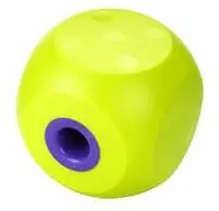 Kruuse Buster Juguete Cubo para Comida o Premios, Verde, 9 cm