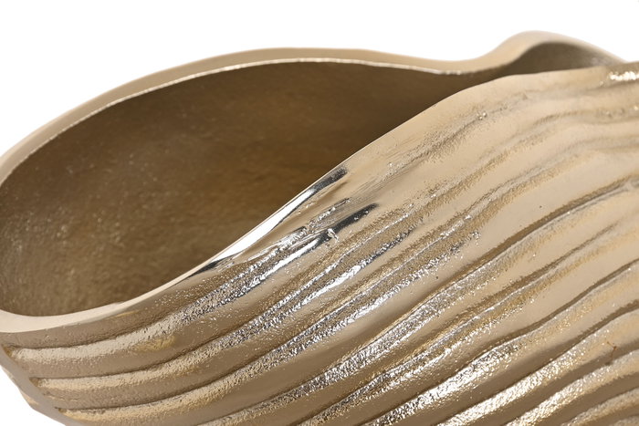 DKD Home Decor Centro Mesa Moderno Dorado Abstracto 30 cm