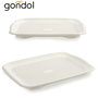 Kinvara Bandeja con Escurridor de Plástico Blanco 27 x 36.3 x 3 cm (Set de 24)