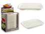 Kinvara Bandeja con Escurridor de Plástico Blanco 27 x 36.3 x 3 cm (Set de 24)