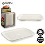 Kinvara Bandeja con Escurridor de Plástico Blanco 27 x 36.3 x 3 cm (Set de 24)