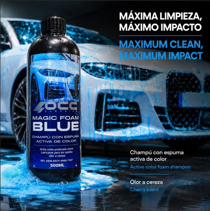 Occ Motorsport Magic Foam Champú Espumante Azul 500 ml