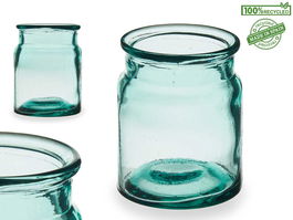 Giftdecor Jarron Vidrio Puchades 14Cm 11x13.5x11 Cristal Transparente (Set de 12)