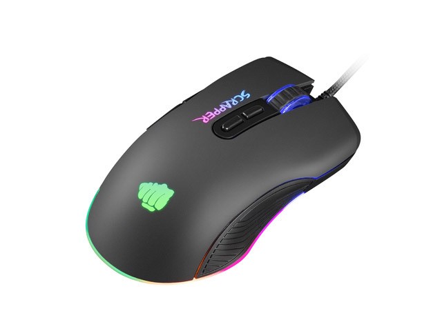 Fury Scrapper Mouse Óptico Alámbrico 6400 DPI 7 Botones RGB