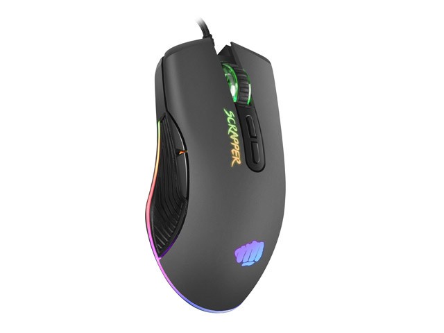 Fury Scrapper Mouse Óptico Alámbrico 6400 DPI 7 Botones RGB