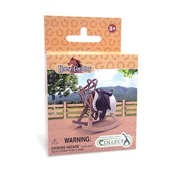 Collecta 84247 Set de Accesorios de Montar a Caballo - Pack de 3 Figuras - Multilingüe (ES, EN, FR, DE, IT, PT)