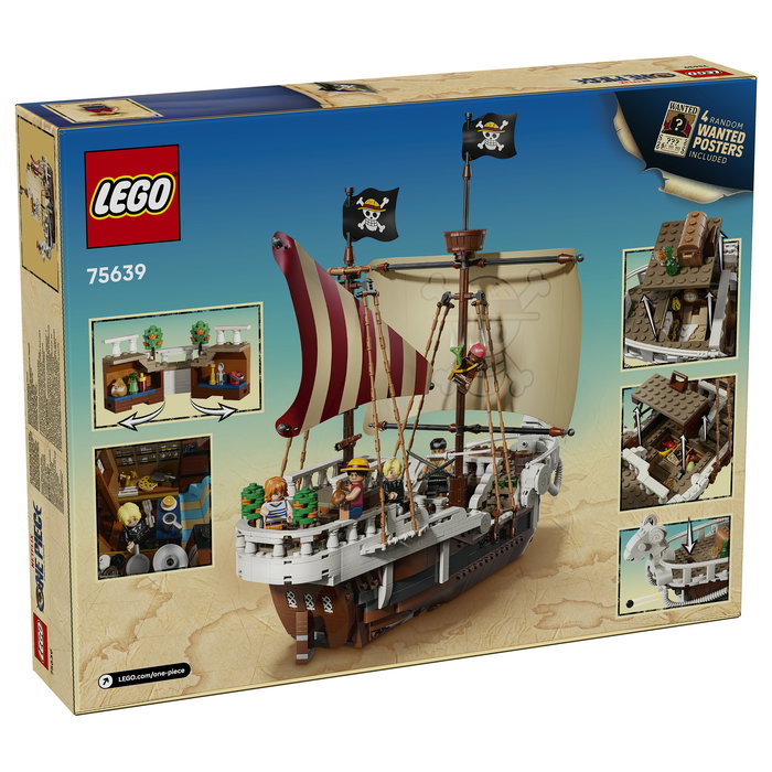 LEGO One Piece Barco Pirata Going Merry Juego de Construcción 75639, 1376 Piezas, Edad 10+