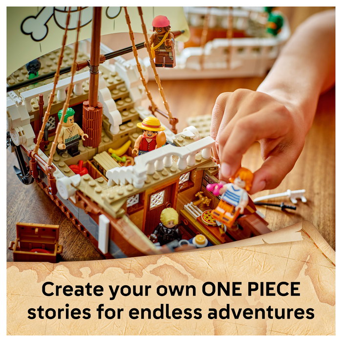 LEGO One Piece Barco Pirata Going Merry Juego de Construcción 75639, 1376 Piezas, Edad 10+