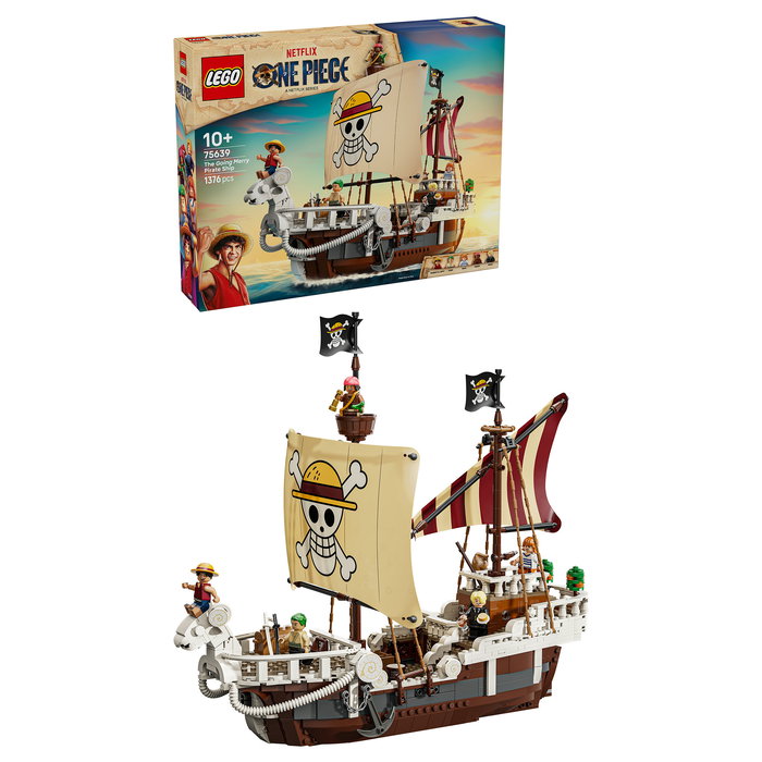 LEGO One Piece Barco Pirata Going Merry Juego de Construcción 75639, 1376 Piezas, Edad 10+