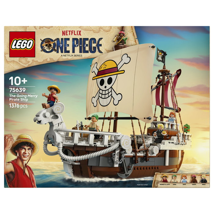 LEGO One Piece Barco Pirata Going Merry Juego de Construcción 75639, 1376 Piezas, Edad 10+