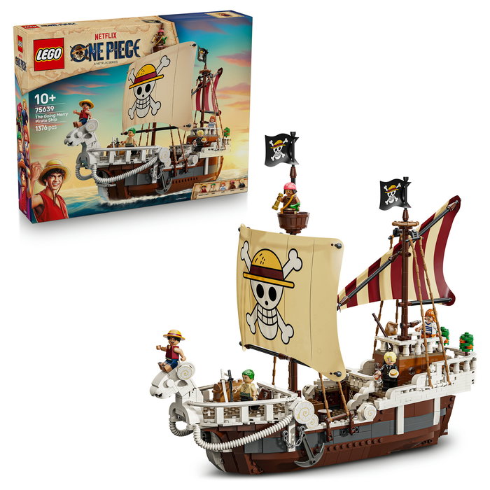 LEGO One Piece Barco Pirata Going Merry Juego de Construcción 75639, 1376 Piezas, Edad 10+