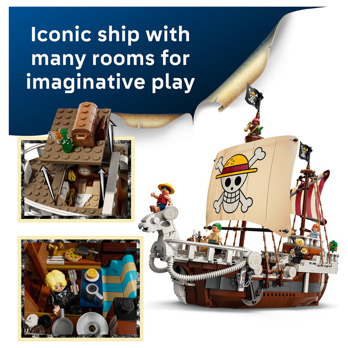 LEGO One Piece Barco Pirata Going Merry Juego de Construcción 75639, 1376 Piezas, Edad 10+
