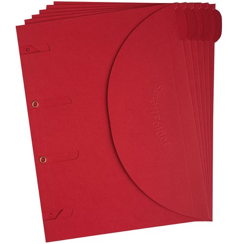 Dosier Sobre Tarifold Smartfolder Carton Velcro A4 4 Taladros Rojo Pack De 6 Dosier Sobre Tarifold Smartfolder Carton Velcro A4 4 Taladros Rojo Pack De 6
