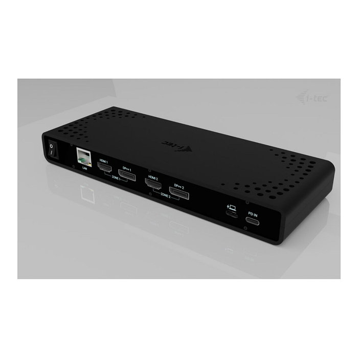 I-tec Dock Estación Acoplamiento Universal Dual 4K Display USB-C PD 85W, 2x HDMI, 2x DisplayPort, Gigabit Ethernet, Negro I-tec Dock Estación Acoplamiento Universal Dual 4K Display USB-C PD 85W, 2x HDMI, 2x DisplayPort, Gigabit Ethernet, Negro