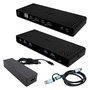 I-tec Dock Estación Acoplamiento Universal Dual 4K Display USB-C PD 85W, 2x HDMI, 2x DisplayPort, Gigabit Ethernet, Negro