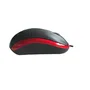 L-link LL-2080-R Ratón Óptico Ambidextro Negro/Rojo