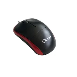 L-link LL-2080-R Ratón Óptico Ambidextro Negro/Rojo
