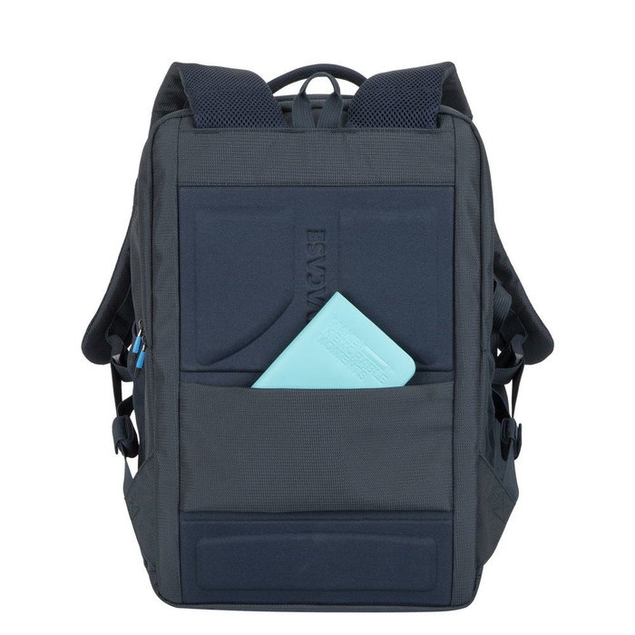 Rivacase 7861 Mochila para Portátil de 43,9 cm (17,3") Azul - Compartimento para Tableta, Resistente al Agua y Golpes, Poliéster