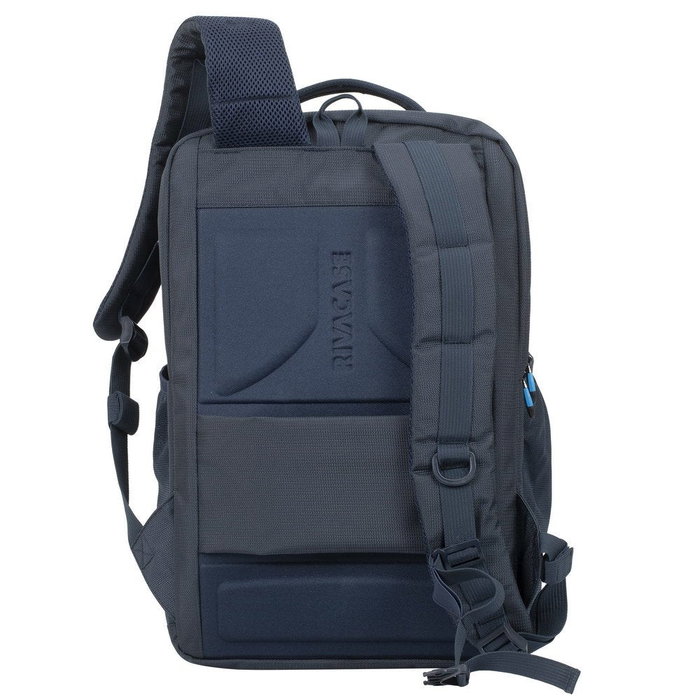 Rivacase 7861 Mochila para Portátil de 43,9 cm (17,3") Azul - Compartimento para Tableta, Resistente al Agua y Golpes, Poliéster