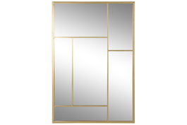 DKD Home Decor Espejo Loft Anxi 2024 Dorado 2 x 90 x 60 cm