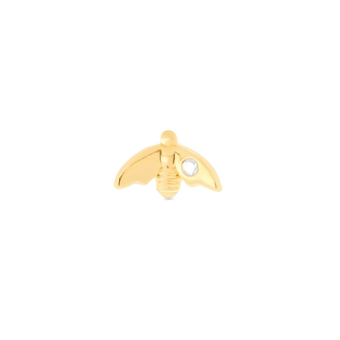 Secrecy Piercing BEE Gold con Diamante y Baño de Oro de 18k Secrecy Piercing BEE Gold con Diamante y Baño de Oro de 18k