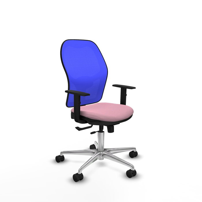PIQUERAS Y CRESPO Silla de oficina Jorquera con mecanismo Sincro/Traslack, Rosa y Azul PIQUERAS Y CRESPO Silla de oficina Jorquera con mecanismo Sincro/Traslack, Rosa y Azul