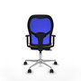 PIQUERAS Y CRESPO Silla de oficina Jorquera con mecanismo Sincro/Traslack, Rosa y Azul