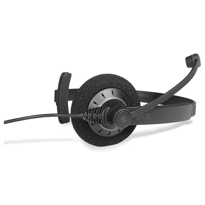 EPOS Auriculares para Diadema con Micrófono Boom Impact SC 30 Alámbrico Supraaural Negro y Plata para Llamadas y Música