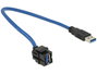 Delock Módulo Keystone USB 3.2 Gen 1 con cable de 0,5 m