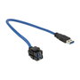 Delock Módulo Keystone USB 3.2 Gen 1 con cable de 0,5 m