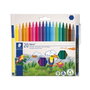 Staedtler Noris Club 326 Rotuladores de punta de fibra, colores surtidos, caja de 20 unidades