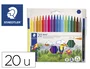 Staedtler Noris Club 326 Rotuladores de punta de fibra, colores surtidos, caja de 20 unidades