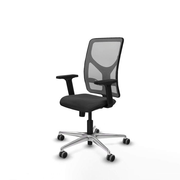 PIQUERAS Y CRESPO Silla de oficina Motilla con mecanismo Sincro, Gris