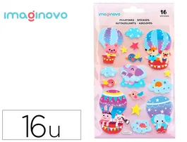 Imaginovo Pegatinas Magic Dreams Globo con Relieve 210x130 mm en Blister