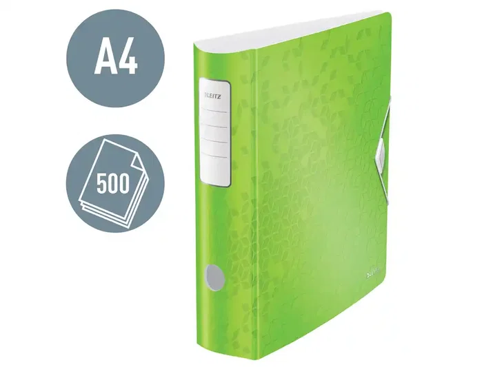 Leitz Active WOW Archivador de Palanca Polifoam Din A4 Lomo 82 mm Verde
