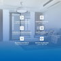 DAEWOO Ventilador de Techo con Aspas Retráctiles de 42 Pulgadas, LED 36W, Control por App, 3 Velocidades, Motor 30W