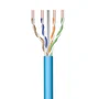 Ewent IM1223 - Cable de Red Ethernet Cat6a U/UTP 100m Azul, 10 Gbit/s, 500 MHz, Soporte PoE, LSZH, CPR Eca, AWG23/1