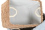 DKD Home Decor Set de 3 Cestas de Poliéster - Beige, Gris y Mostaza