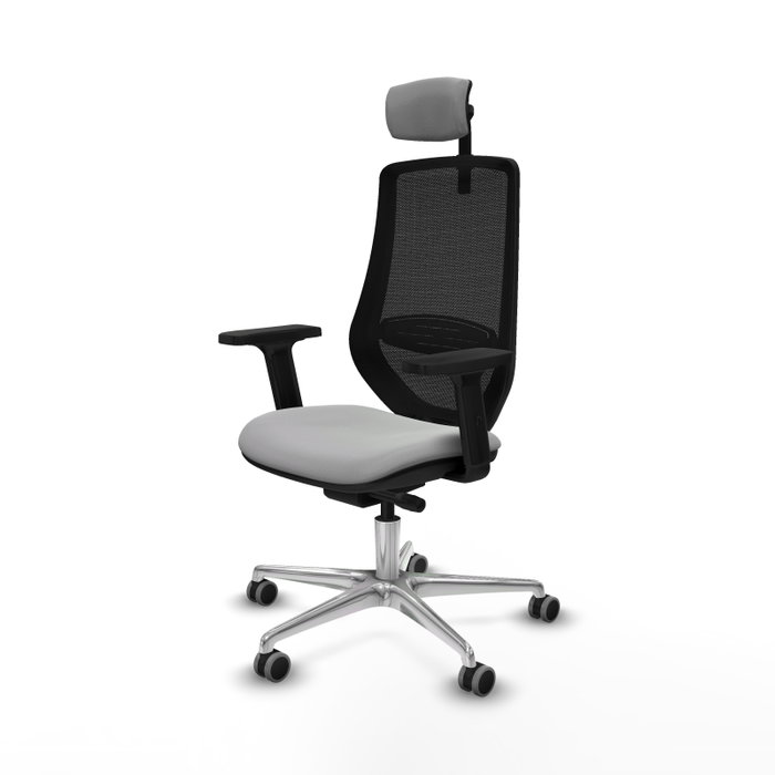 PIQUERAS Y CRESPO Silla de oficina Mardos con mecanismo Sincro/Traslack Gris claro y Negro PIQUERAS Y CRESPO Silla de oficina Mardos con mecanismo Sincro/Traslack Gris claro y Negro