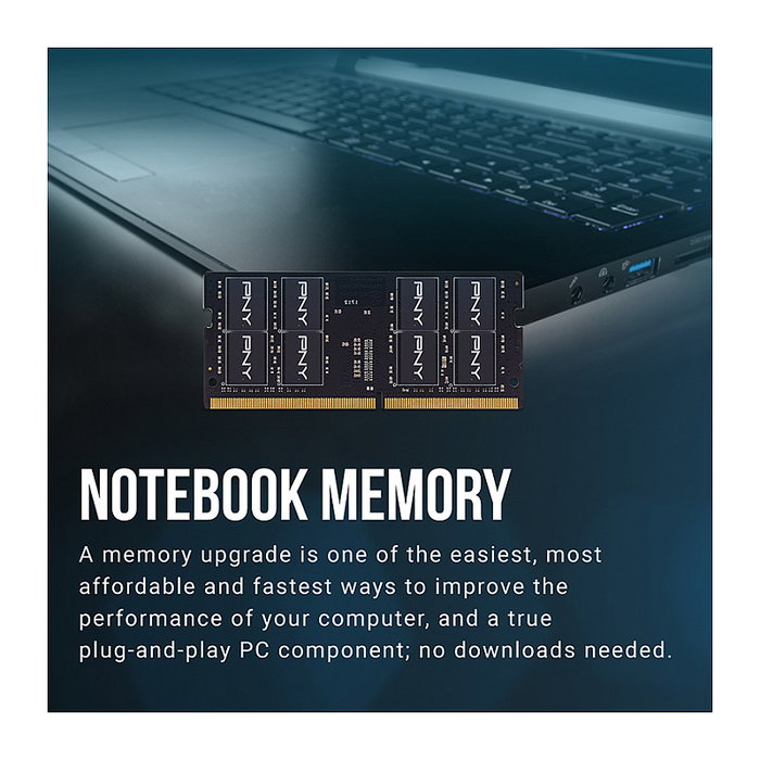 PNY Performance SODIMM DDR4 16 GB 3200 MHz Negro MN16GSD43200-SI