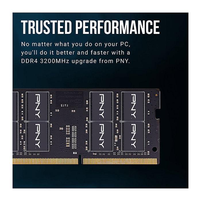 PNY Performance SODIMM DDR4 16 GB 3200 MHz Negro MN16GSD43200-SI
