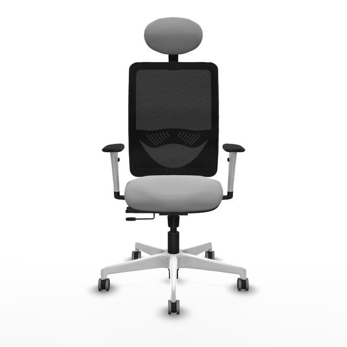 PIQUERAS Y CRESPO Silla de oficina Zulema Gris claro/Negro con Mecanismo Sincro/Traslack PIQUERAS Y CRESPO Silla de oficina Zulema Gris claro/Negro con Mecanismo Sincro/Traslack