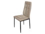 Giftdecor Silla Respaldo Alto Cuero Gris 64 x 10 x 43 cm (Set de 4)