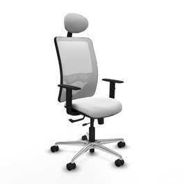 PIQUERAS Y CRESPO Silla de oficina Zulema Blanca con Mecanismo Sincro/Traslack