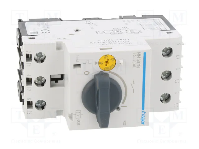 HAGER Interruptor motorizado 0,75kW 230VAC 1,6÷2,5A HAGER Interruptor motorizado 0,75kW 230VAC 1,6÷2,5A