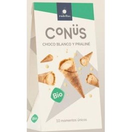 RODELLAS Conus Chocolate Blanco y Praline BIO 10x70g