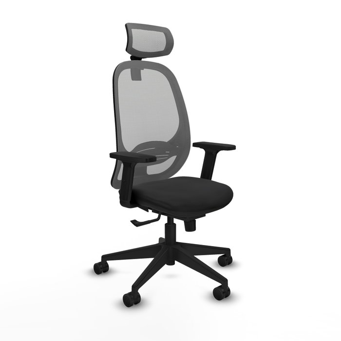 PIQUERAS Y CRESPO Silla de oficina Cilanco con mecanismo Sincro, Negro y Gris PIQUERAS Y CRESPO Silla de oficina Cilanco con mecanismo Sincro, Negro y Gris