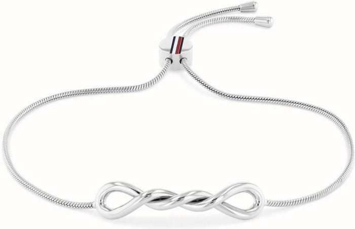 Tommy Hilfiger Pulsera de Acero Inoxidable Gris para Mujer Tommy Hilfiger Pulsera de Acero Inoxidable Gris para Mujer
