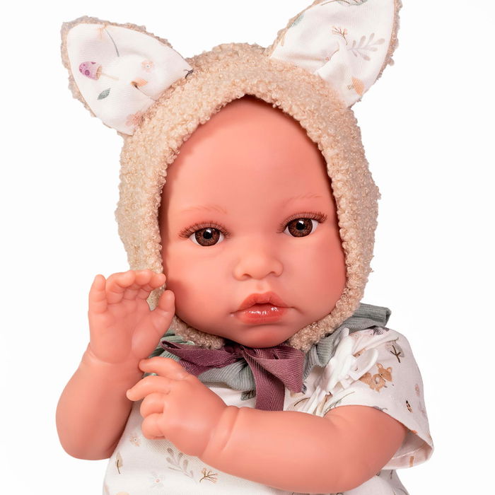 Muñecas Antonio Juan Muñeco Recién Nacido Erik 33014 con Portabebé, 42 cm