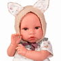 Muñecas Antonio Juan Muñeco Recién Nacido Erik 33014 con Portabebé, 42 cm